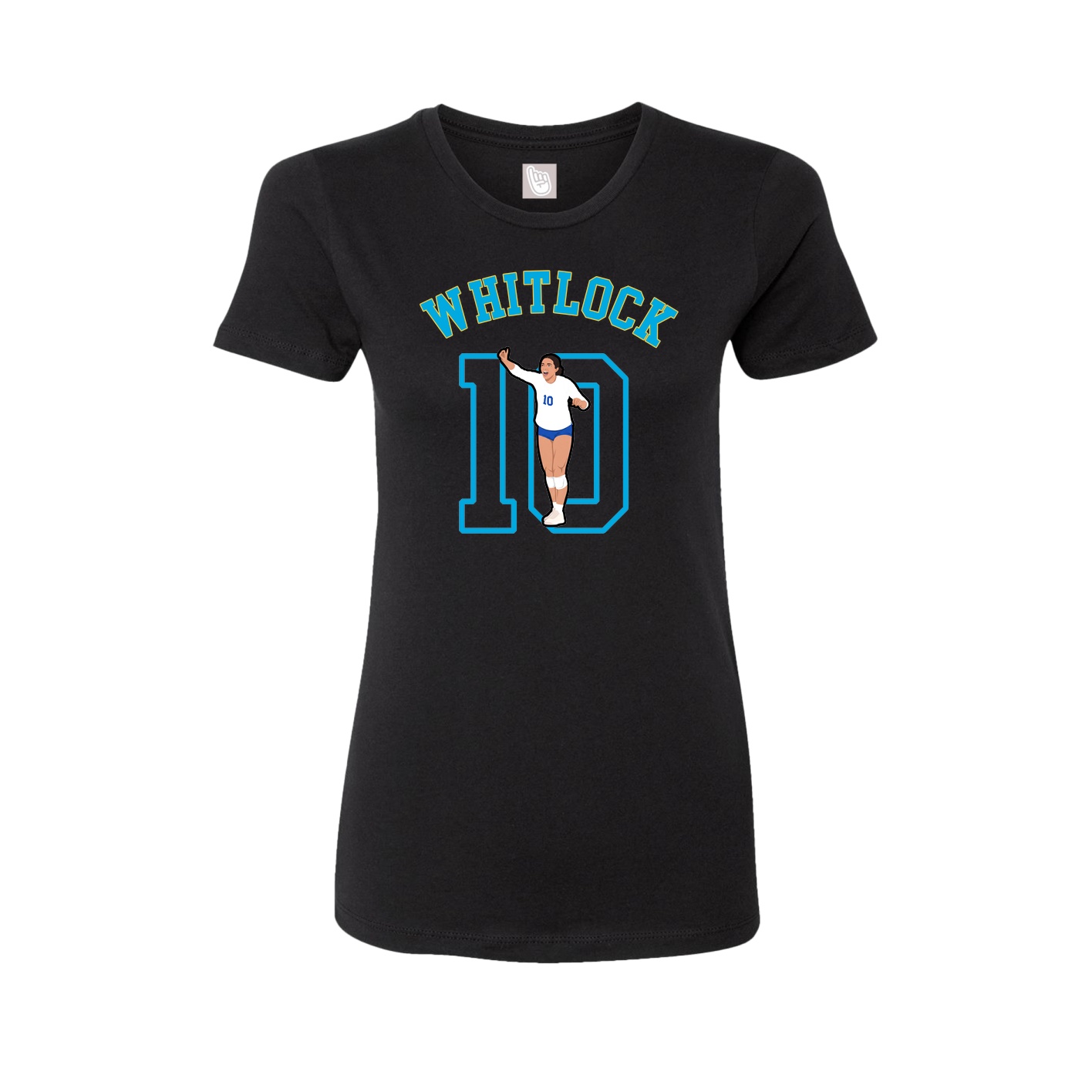 Fitted Women's Tee — Shirsey Arch in Black