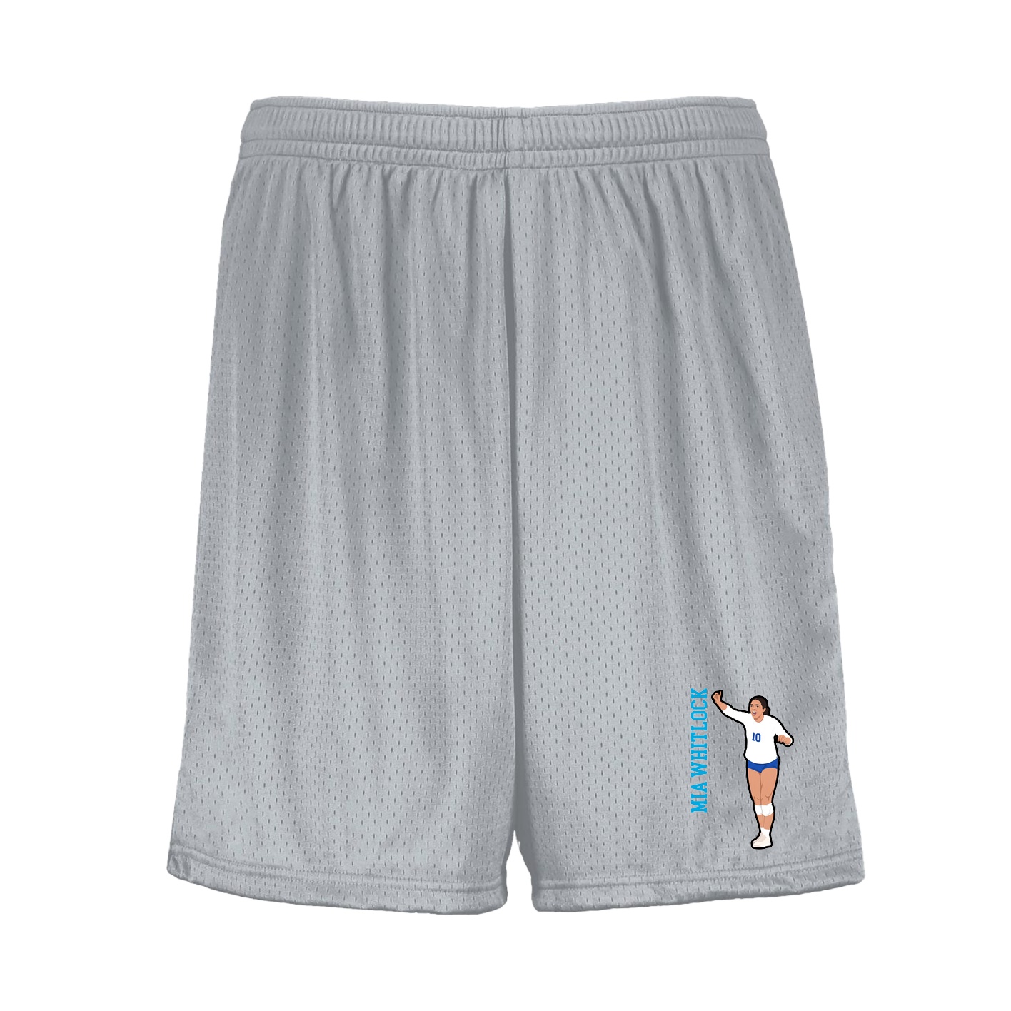 Shorts — Name Vertical in Silver