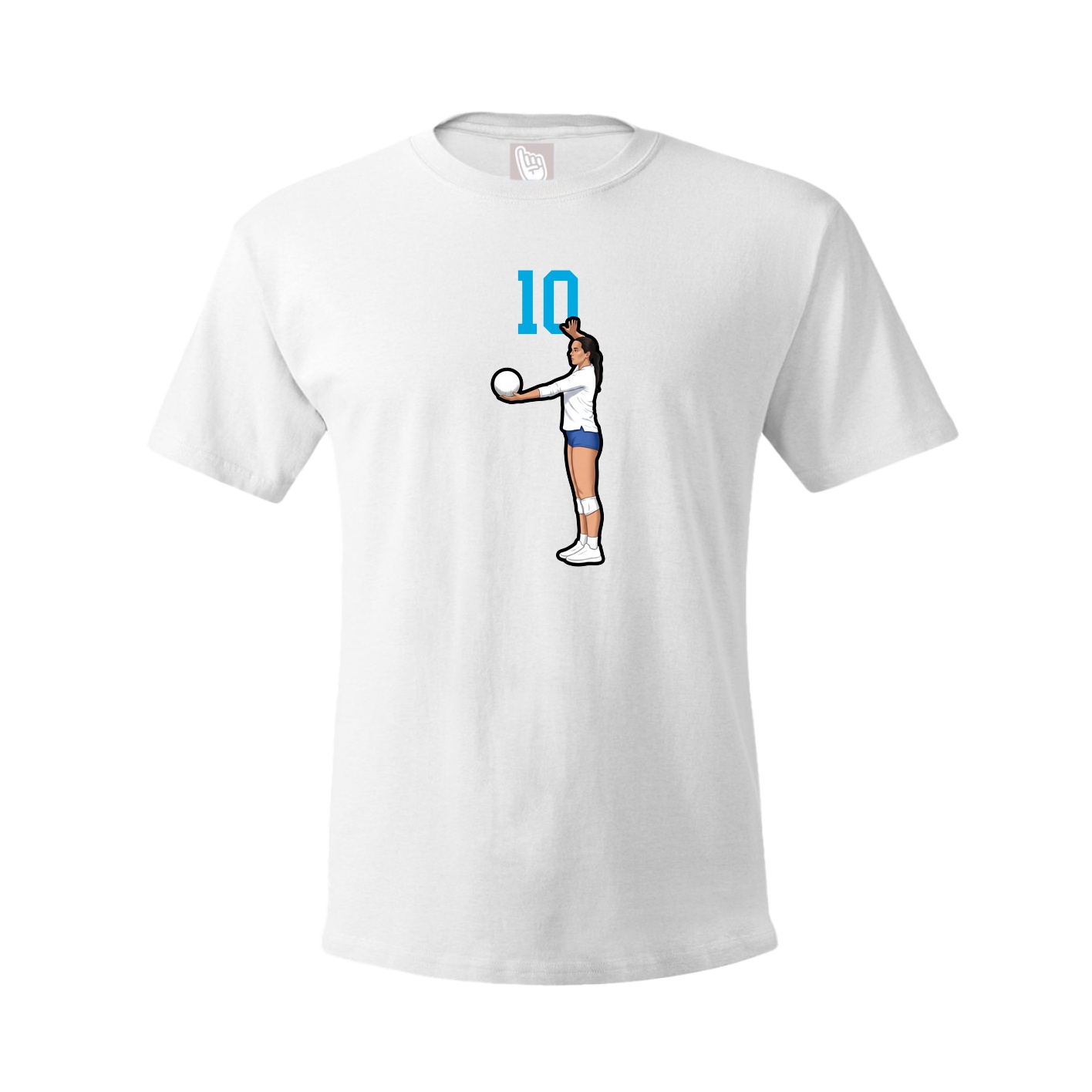 Tee — Number Top in White