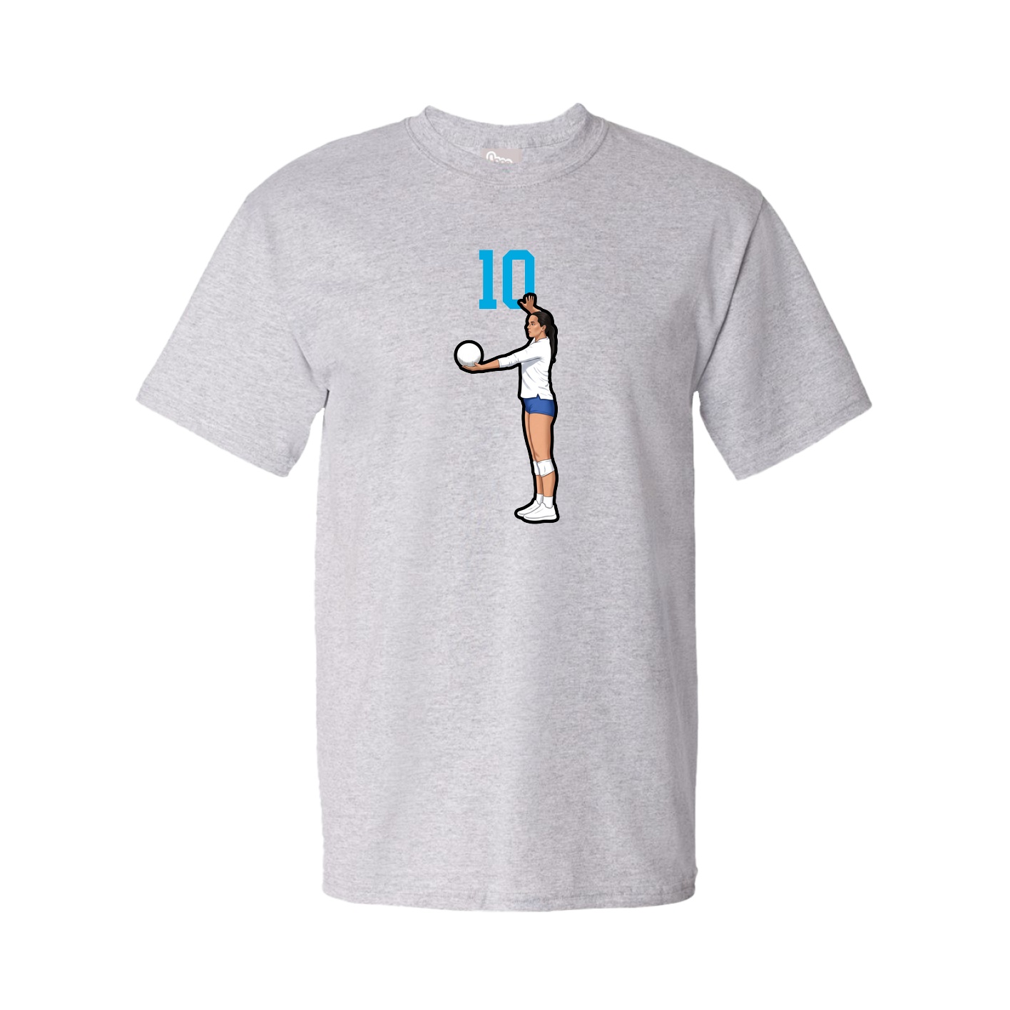 Youth Tee — Number Top in Grey
