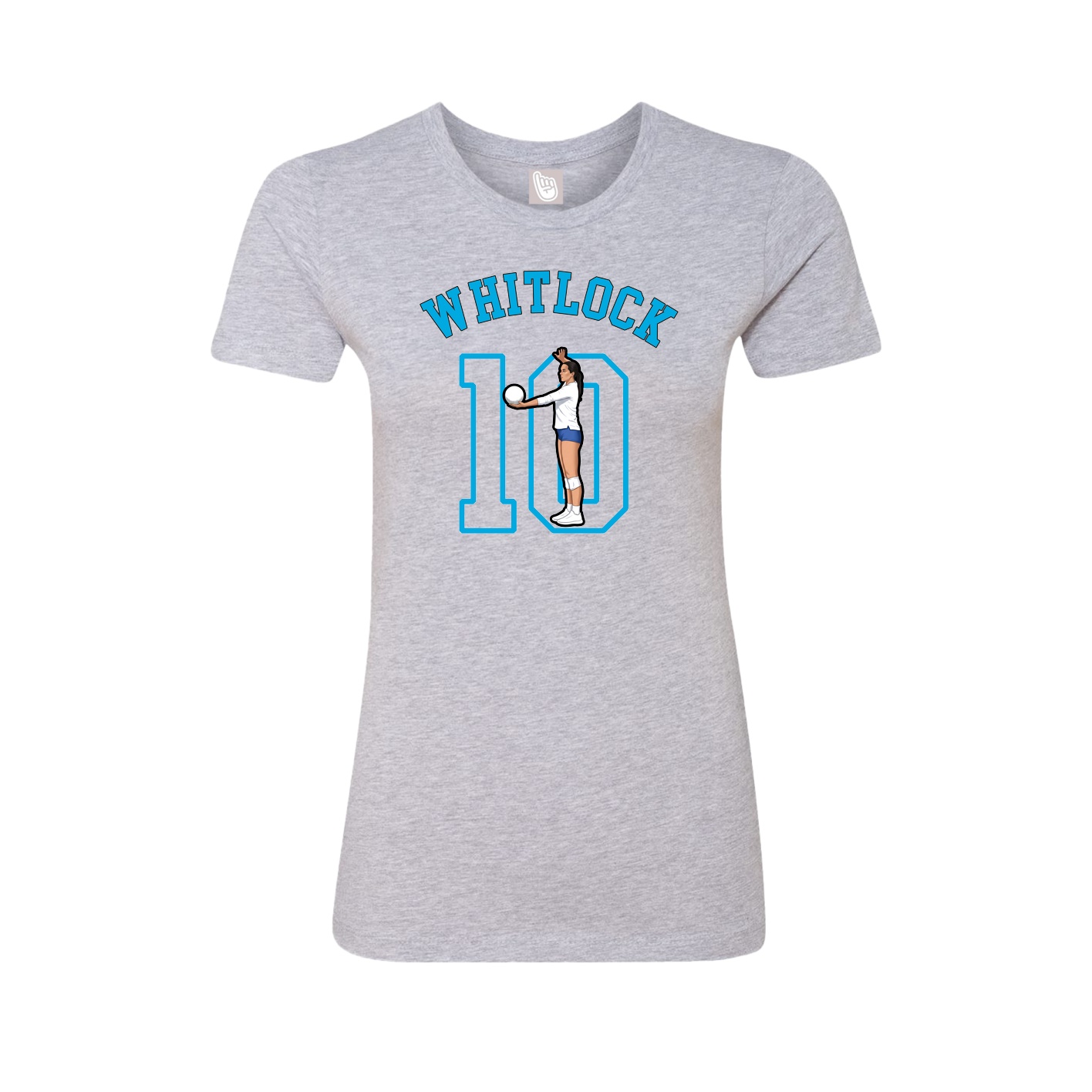 Fitted Women's Tee — Shirsey Arch in Grey
