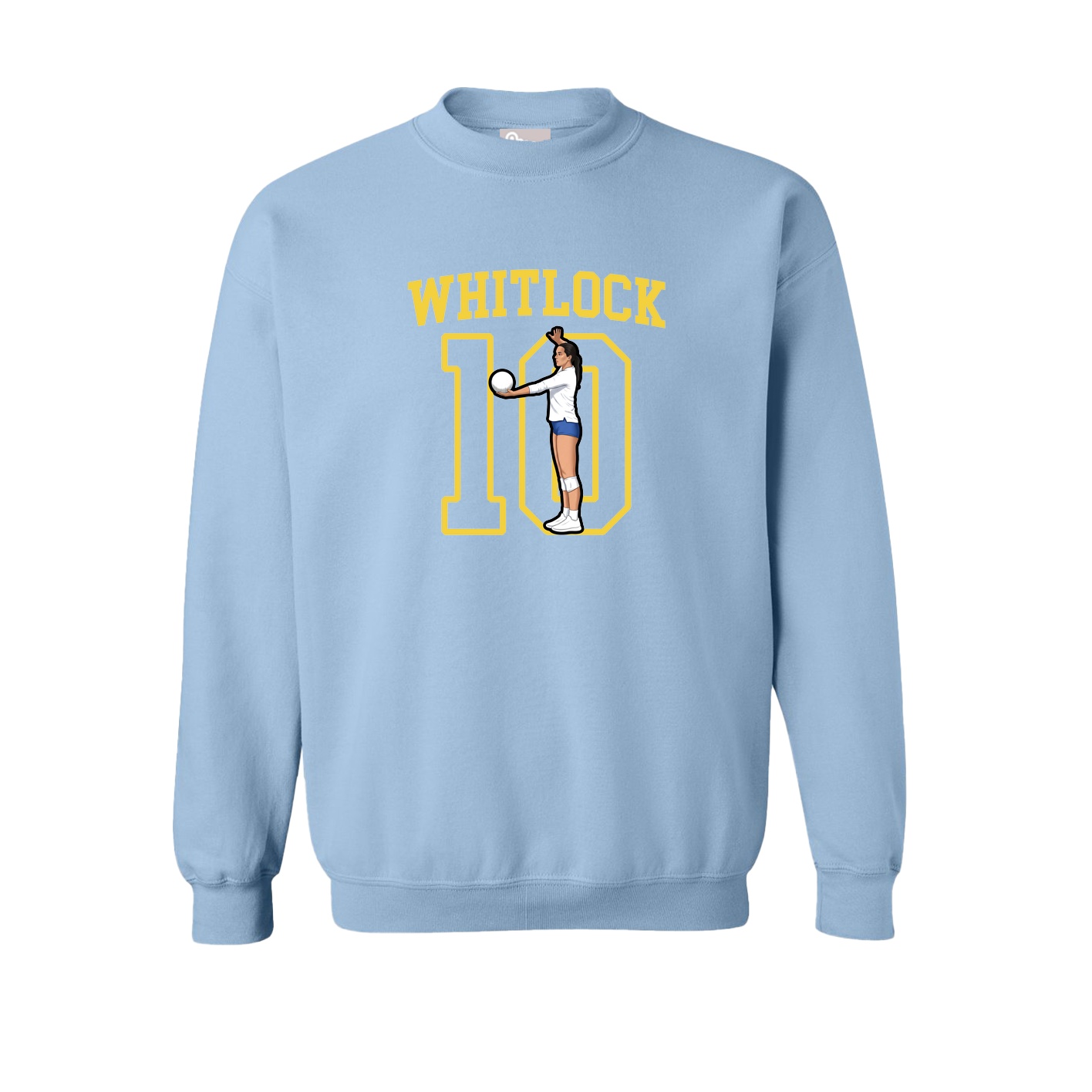 Fleece Crew — Shirsey in Light Blue