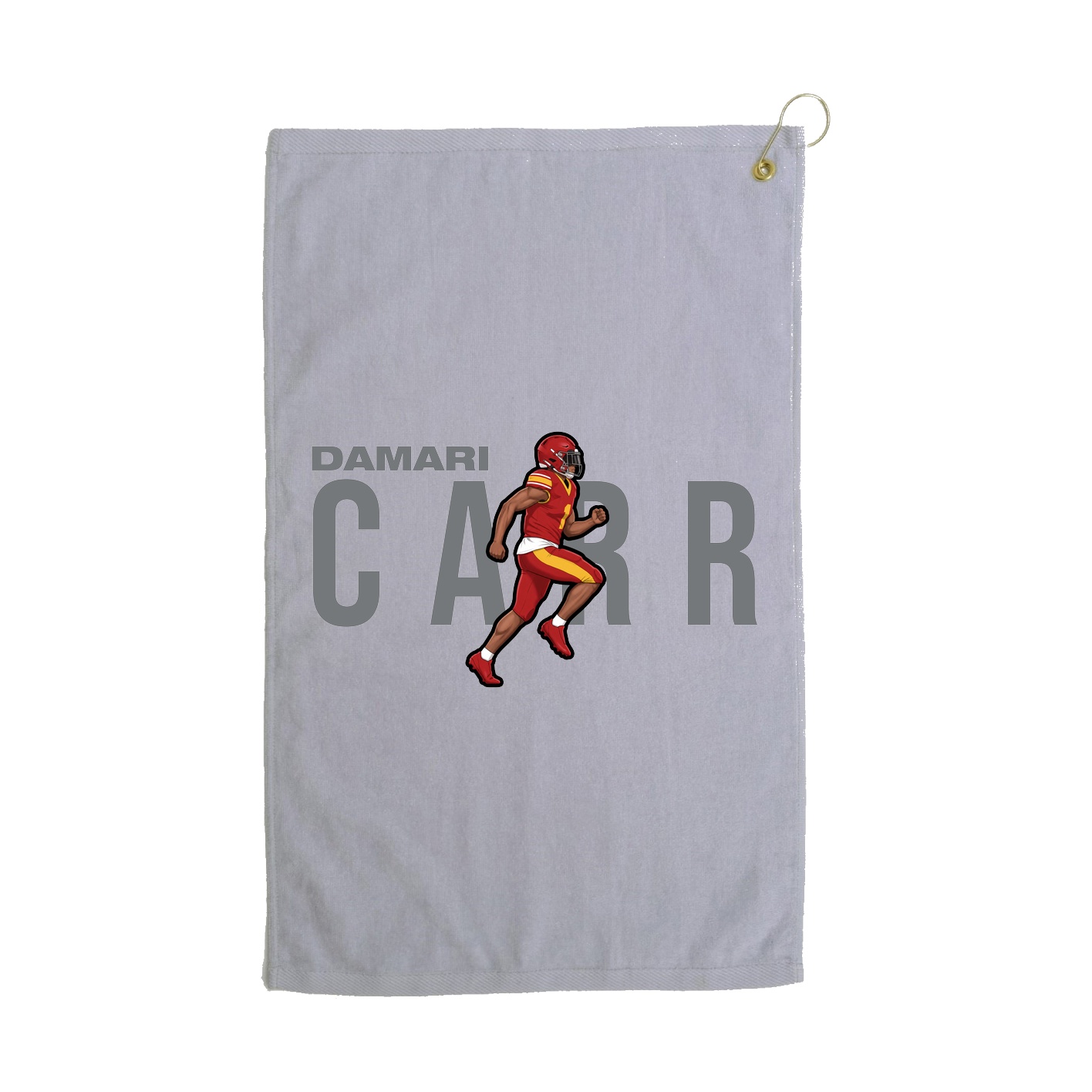 Golf Towel — Player Name in Grey