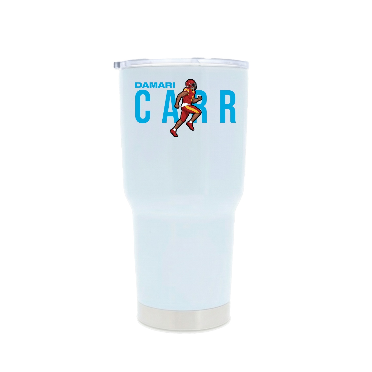 30oz Stainless Steel Tumbler — Player Name in White