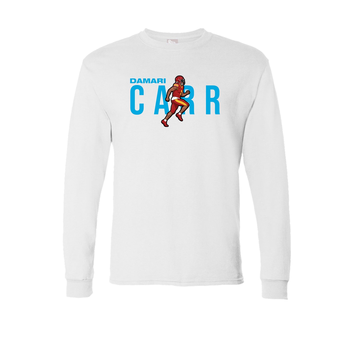 Long Sleeve Tee — Player Name in White