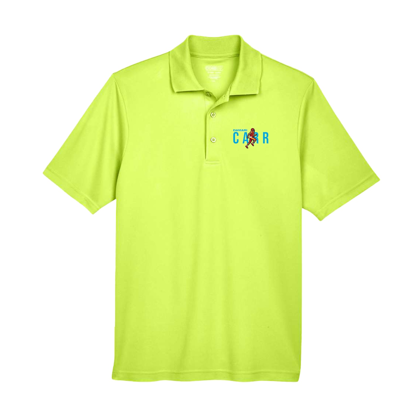 Performance Polo — Player Name in Yellow
