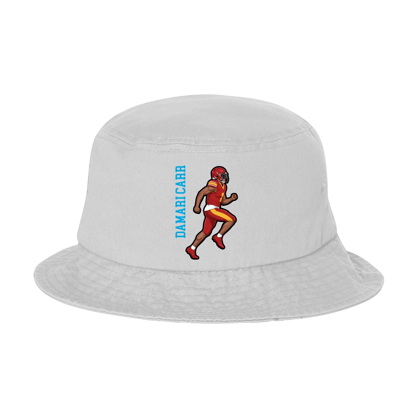 Bucket Cap — Name Vertical in White