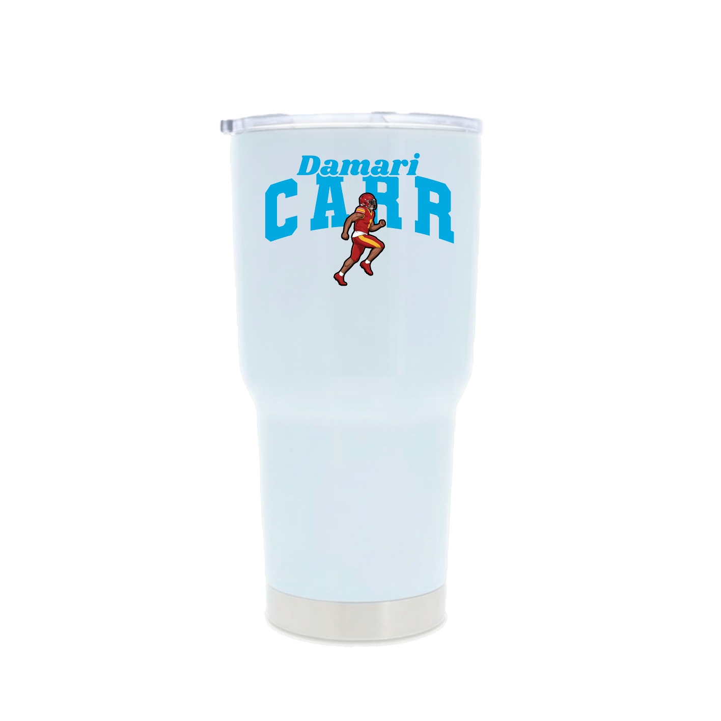 30oz Stainless Steel Tumbler — Signature Arch in White