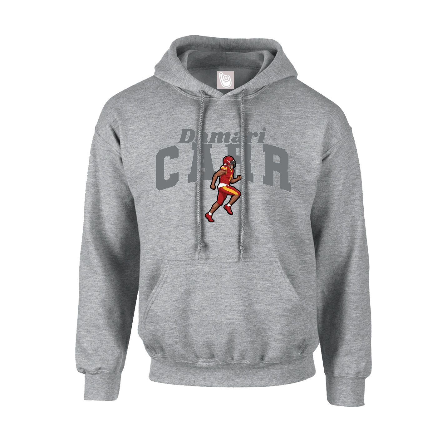 Youth Hoodie — Signature Arch in Grey
