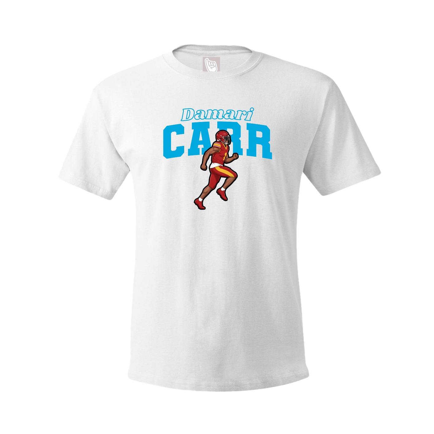 Youth Tee — Name Arch in White