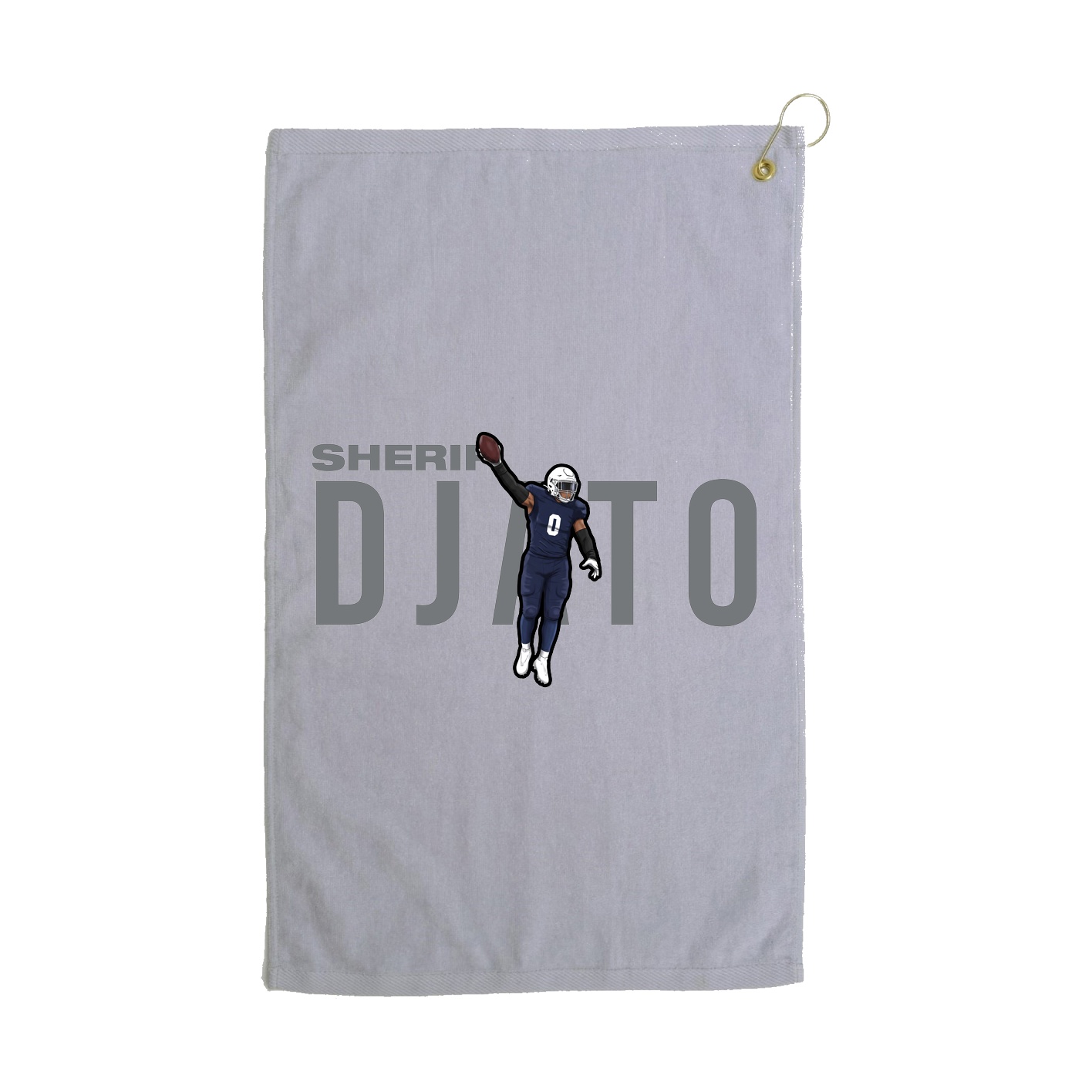 Golf Towel — Player Name in Grey