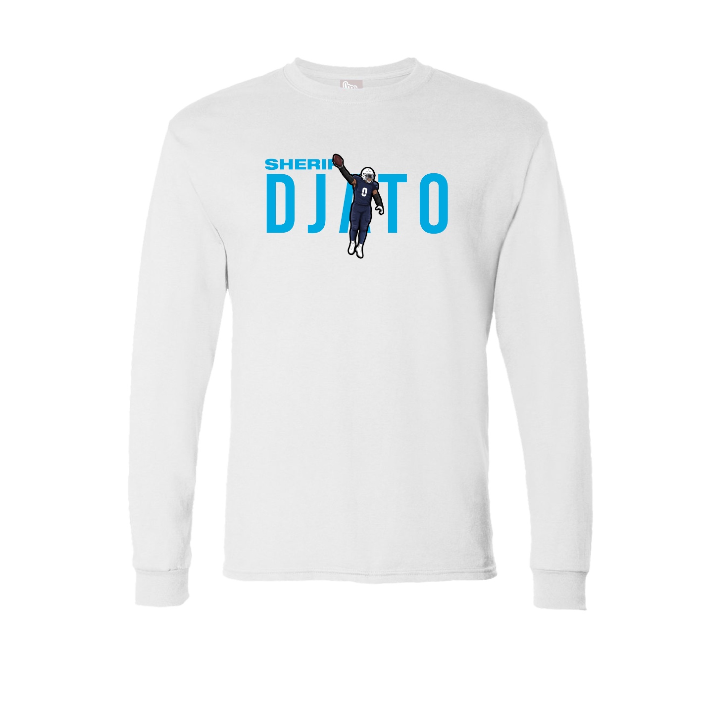 Long Sleeve Tee — Player Name in White