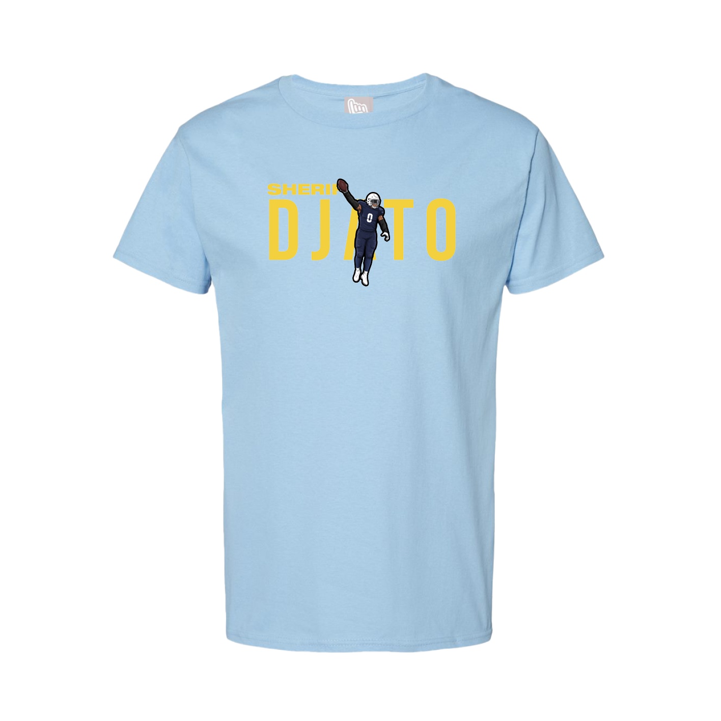 Youth Tee — Player Name in Light Blue