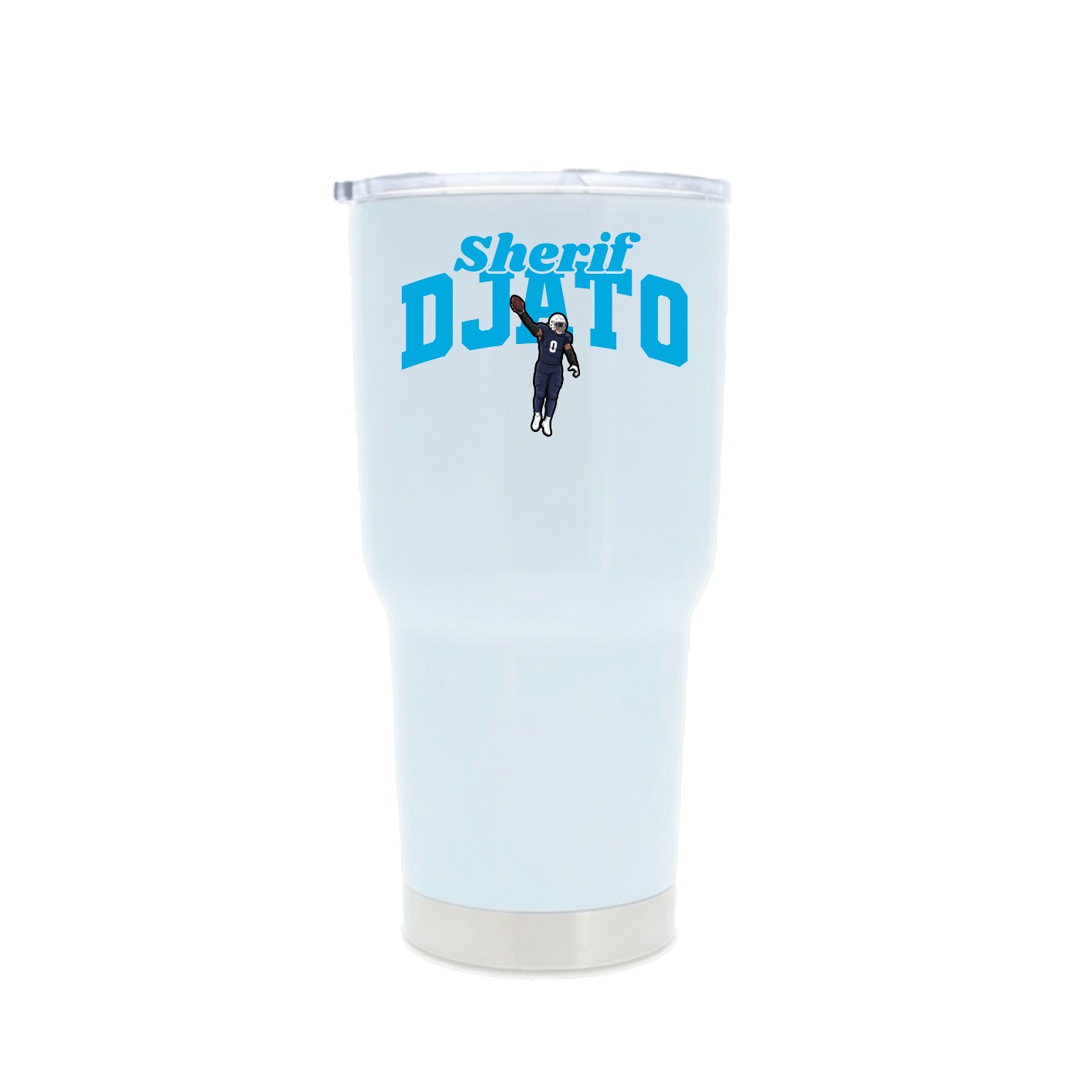 30oz Stainless Steel Tumbler — Signature Arch in White