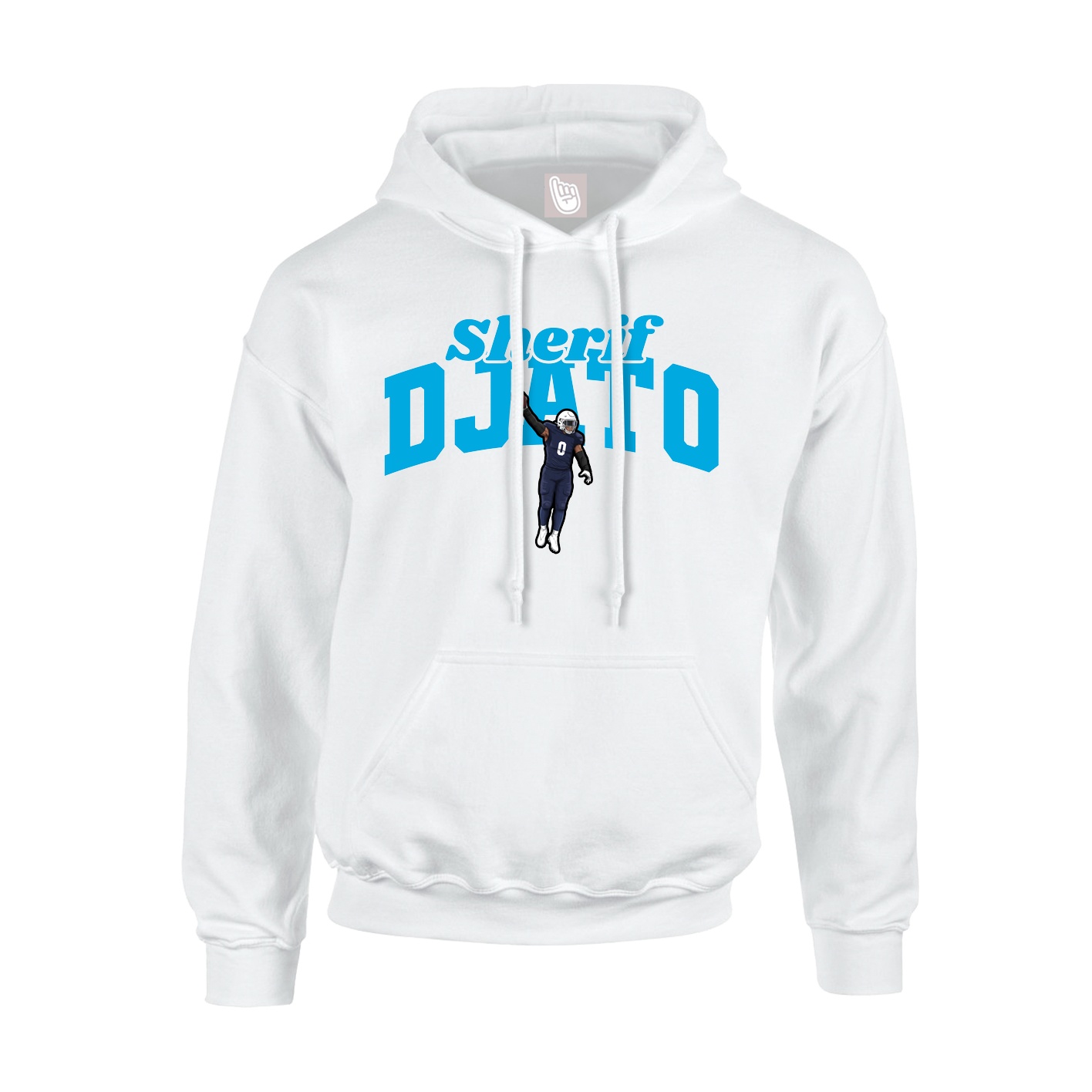 Hoodie — Signature Arch in White