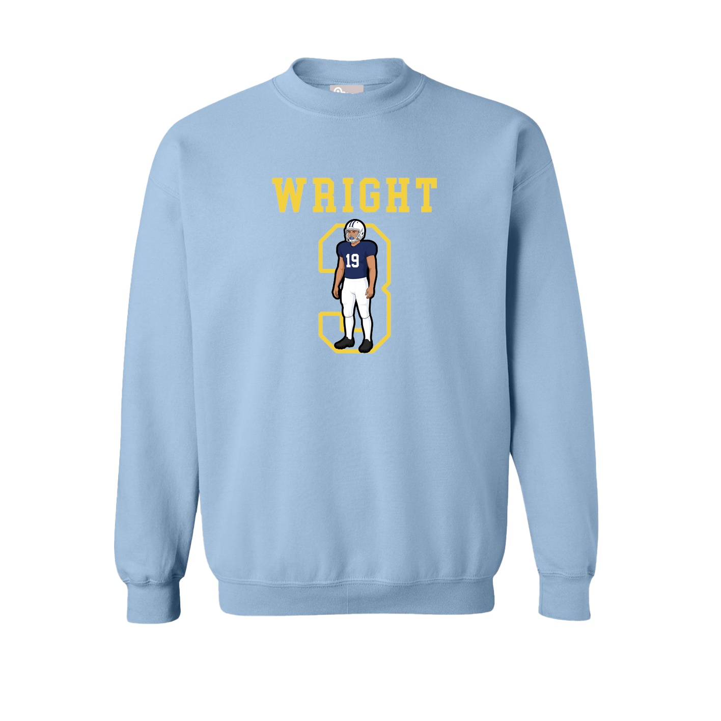 Fleece Crew — Shirsey in Light Blue