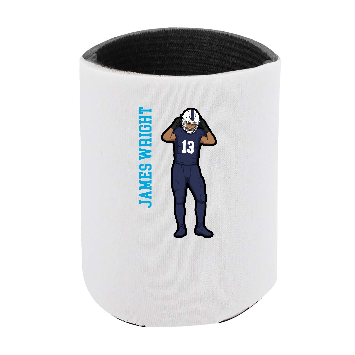Can Holder — Name Vertical in White