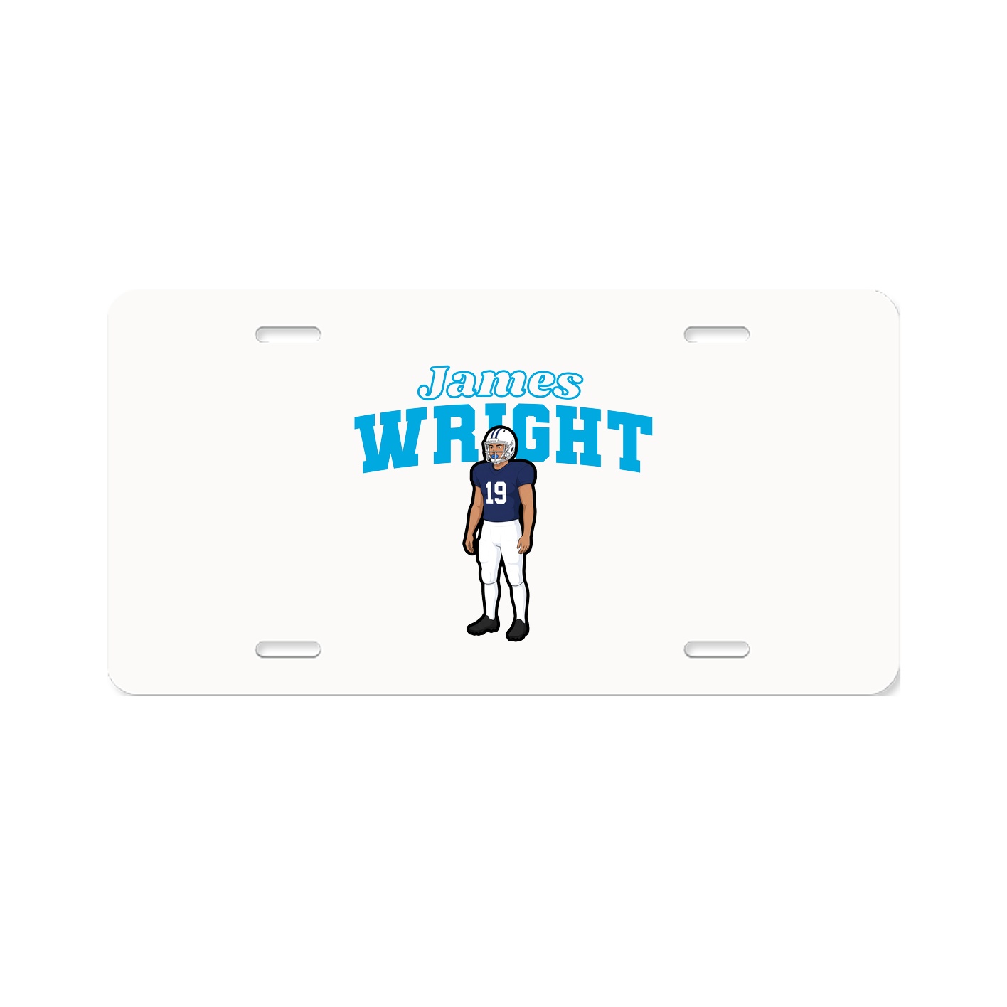 License Plate — Name Arch in Classic