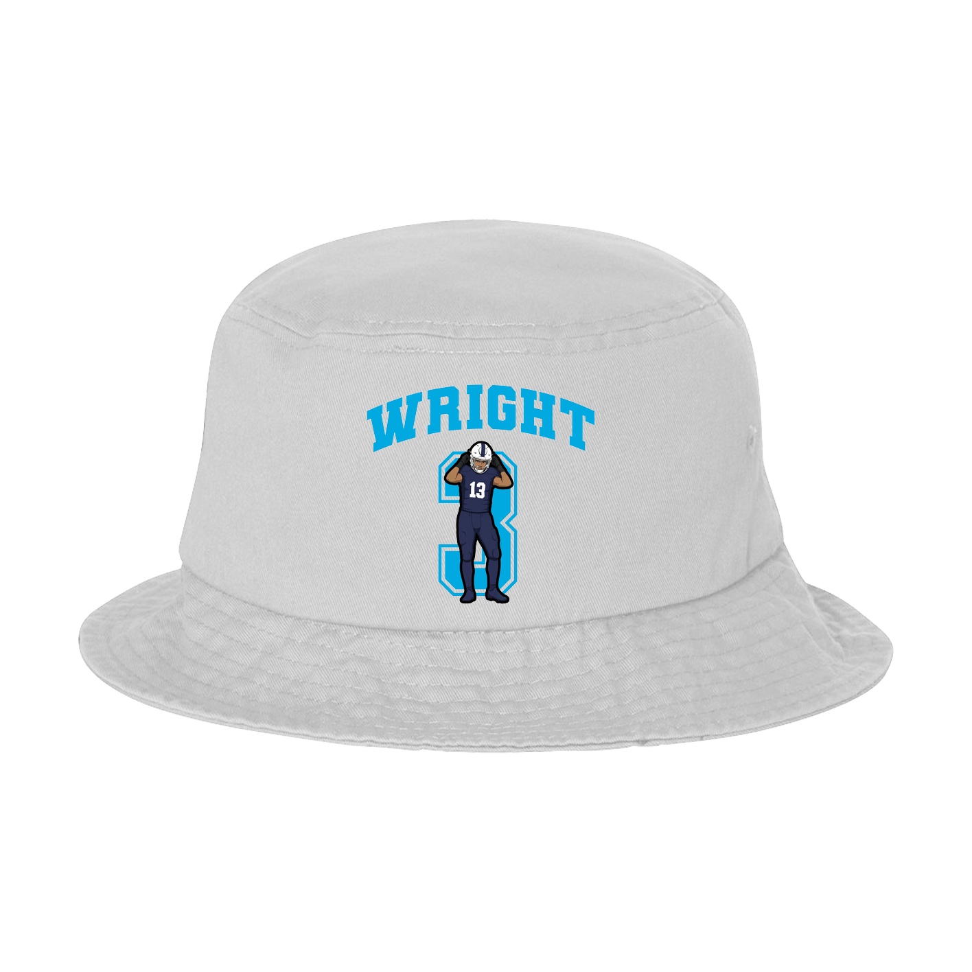 Bucket Cap — Number in White