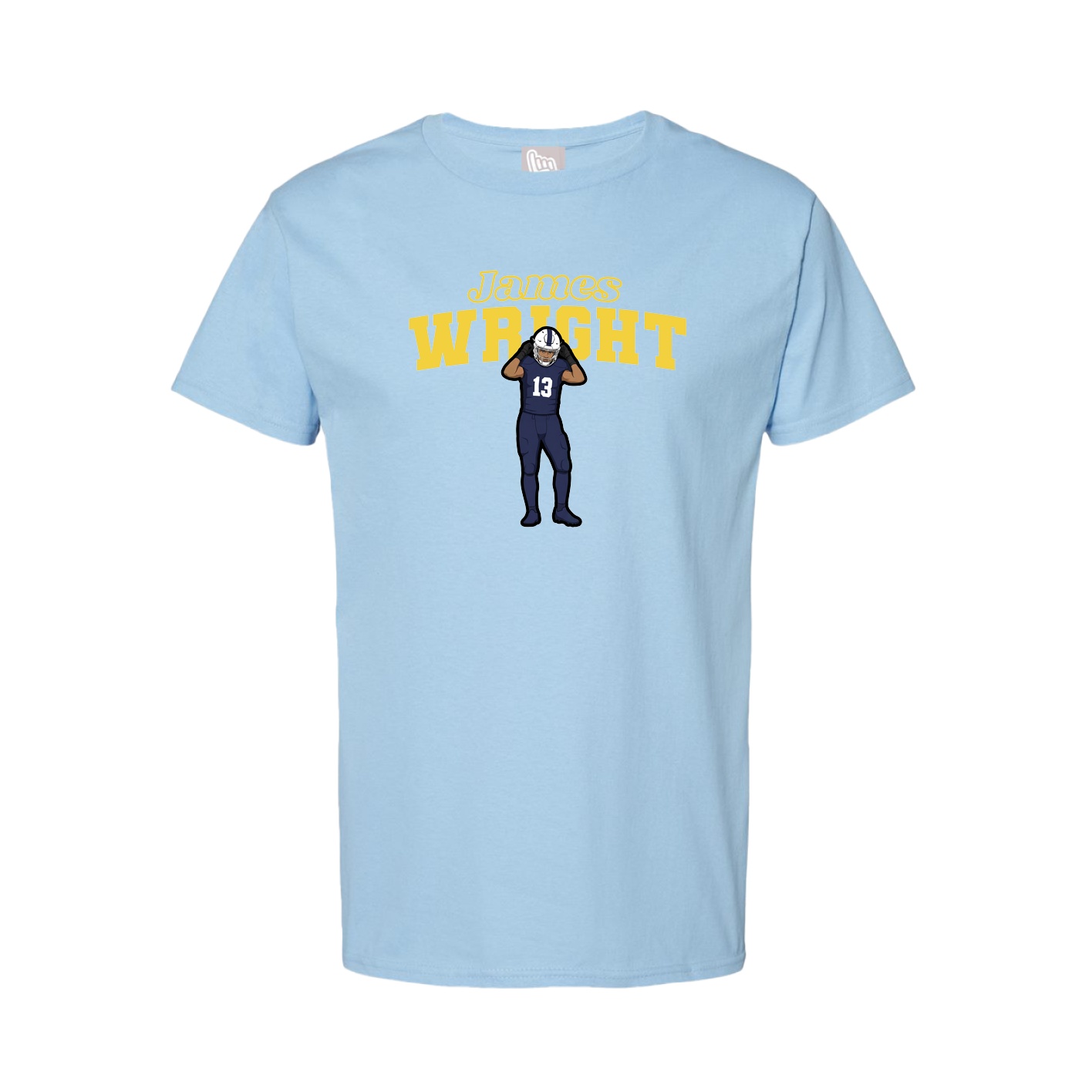 Tee — Name Arch in Light Blue
