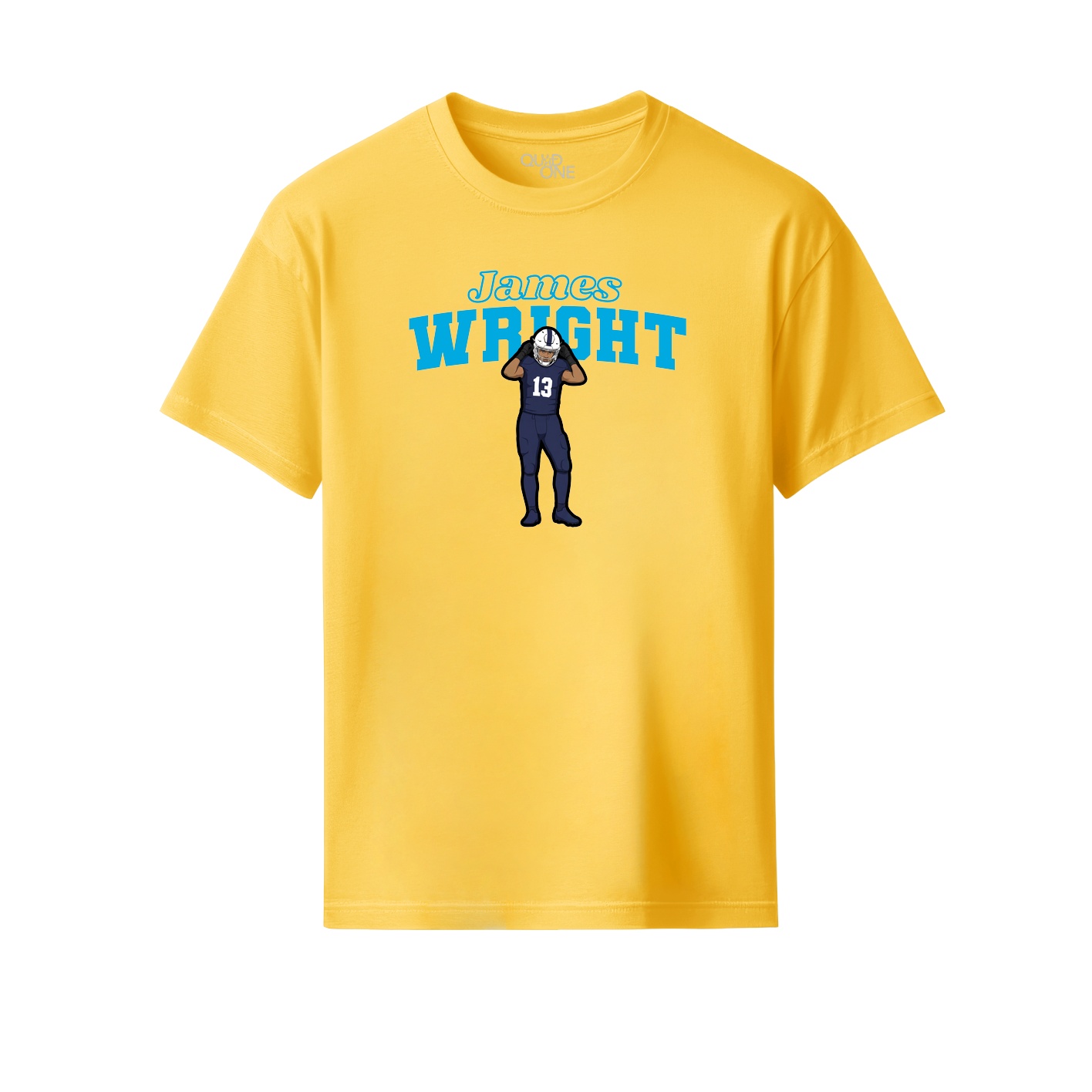 Youth Tee — Name Arch in Yellow