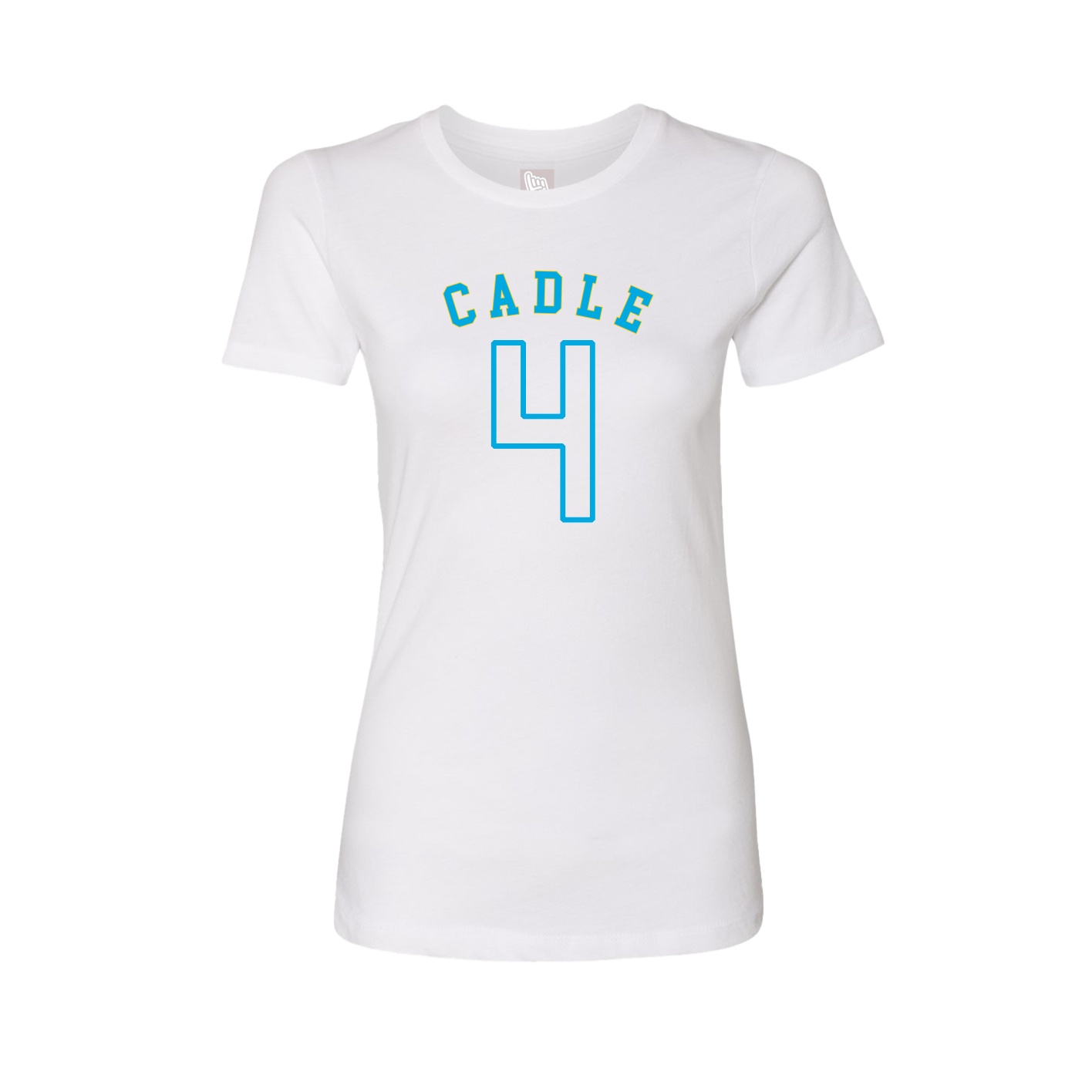 Fitted Women's Tee — Shirsey Arch in White