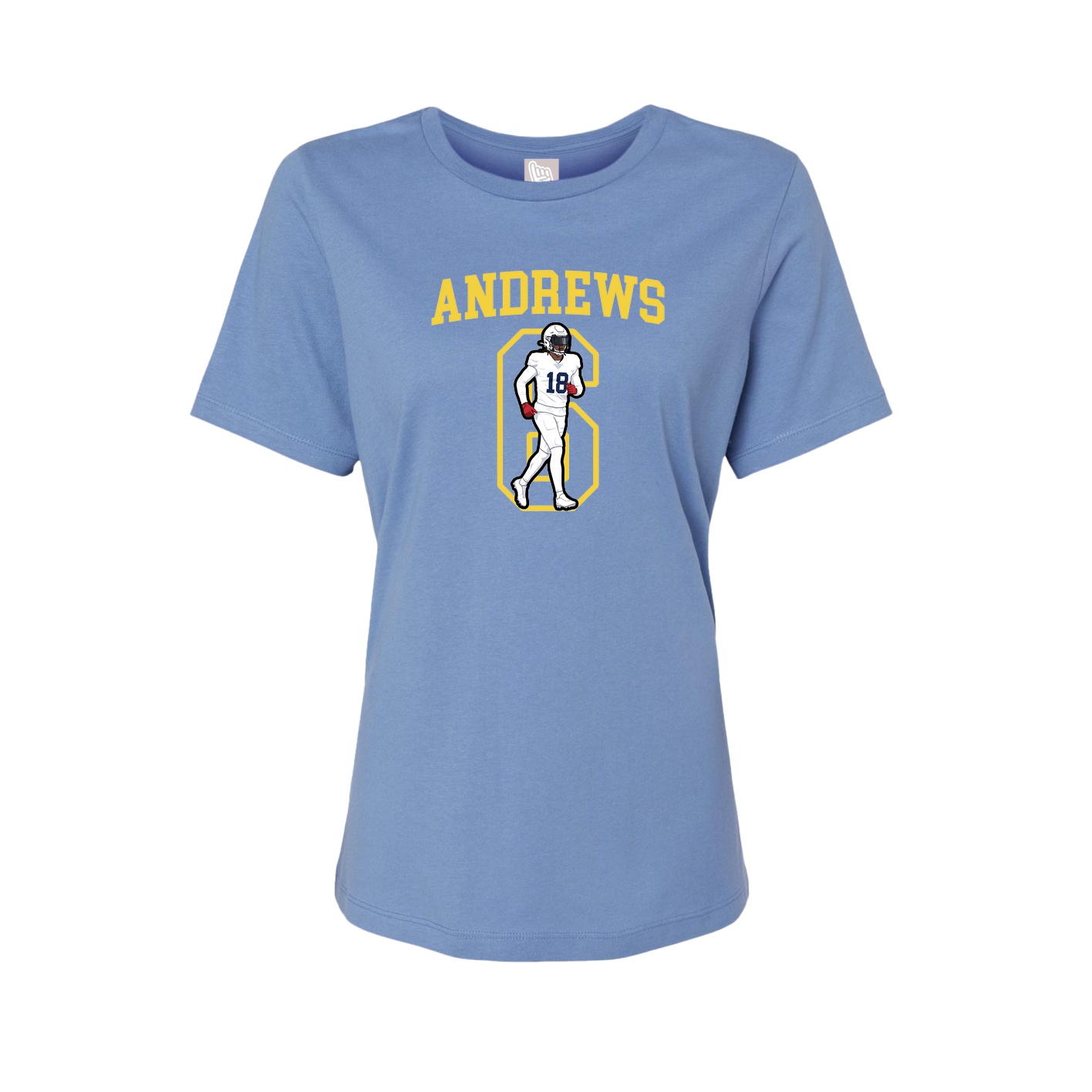Fitted Women's Tee — Shirsey in Powder Blue