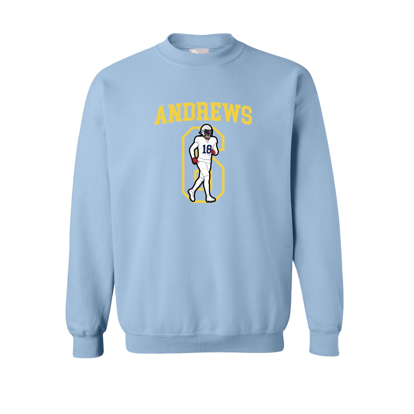 Fleece Crew — Shirsey in Light Blue