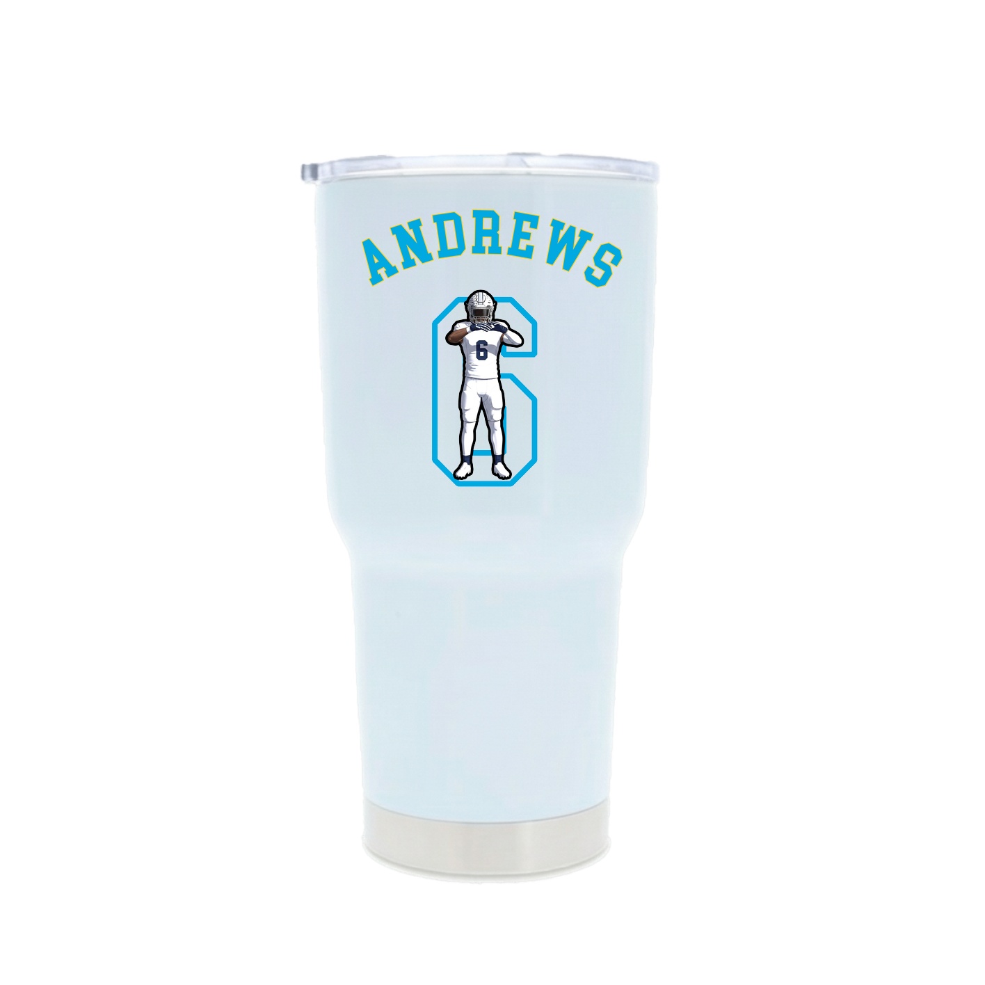 30oz Stainless Steel Tumbler — Shirsey Arch in White