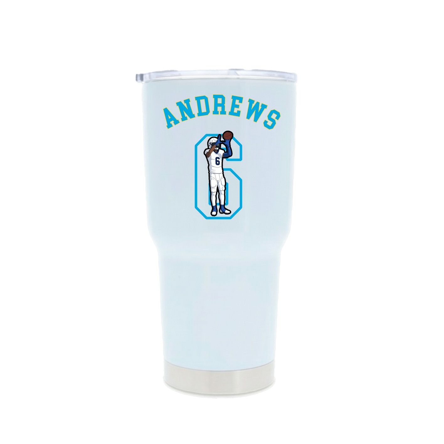 30oz Stainless Steel Tumbler — Shirsey Arch in White