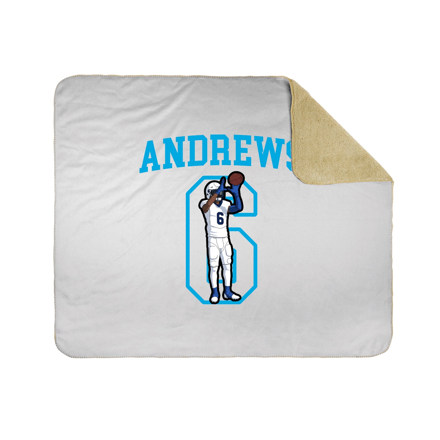 Throw Blanket — Shirsey in White