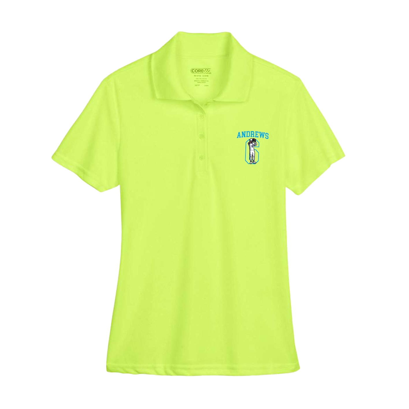 Womens Performance Polo — Shirsey in Yellow