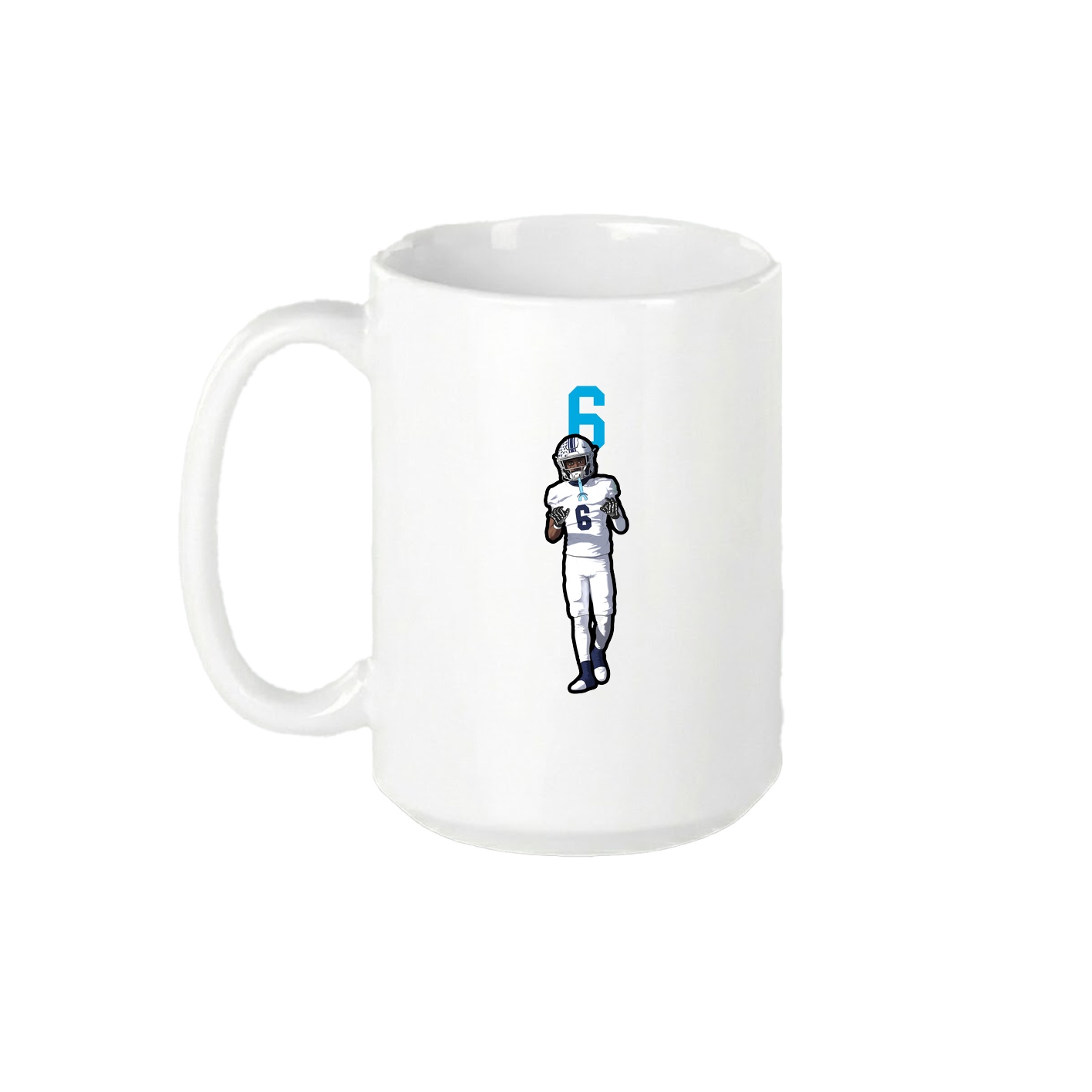15oz Coffee Mug — Number Top in White