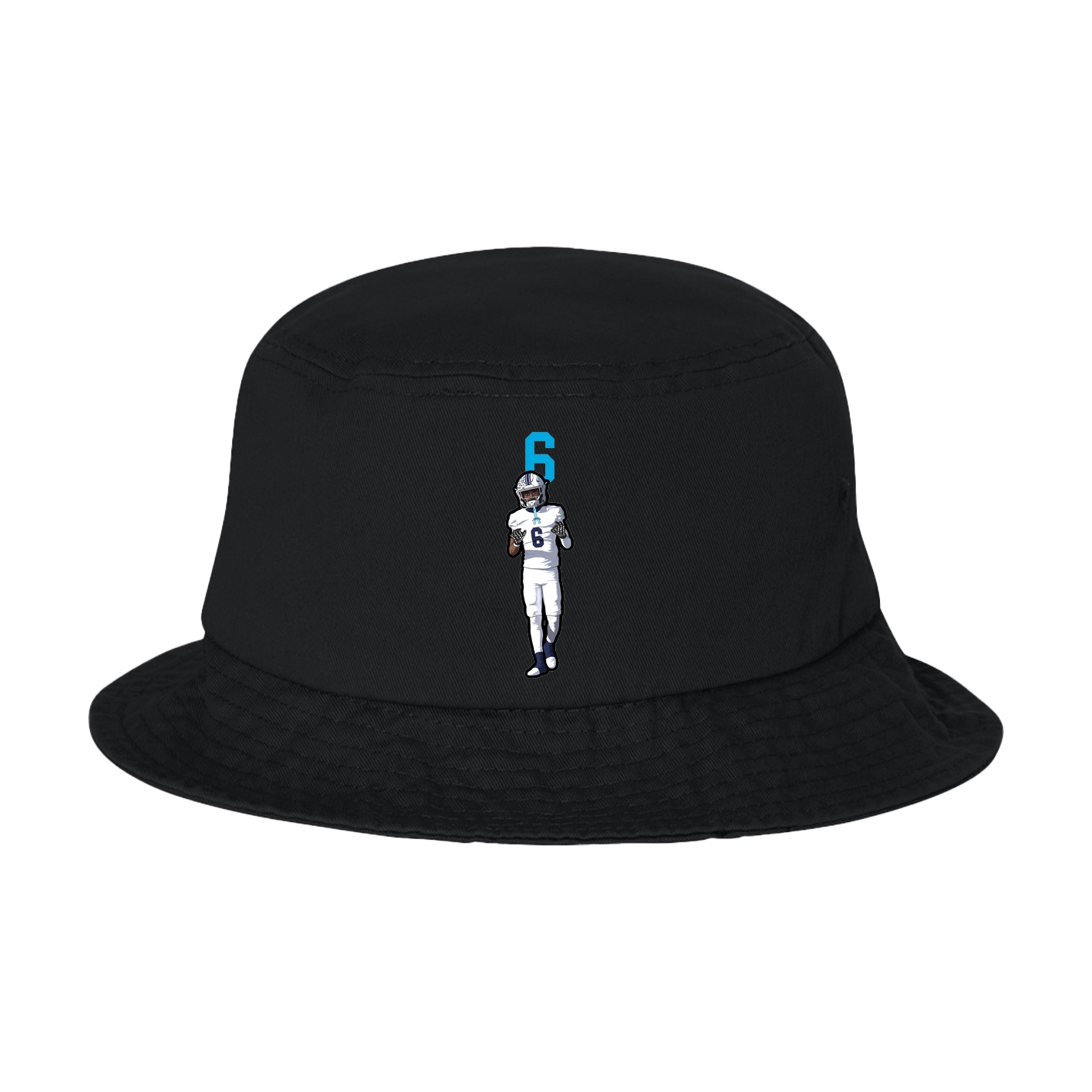 Bucket Cap — Number Top in Black