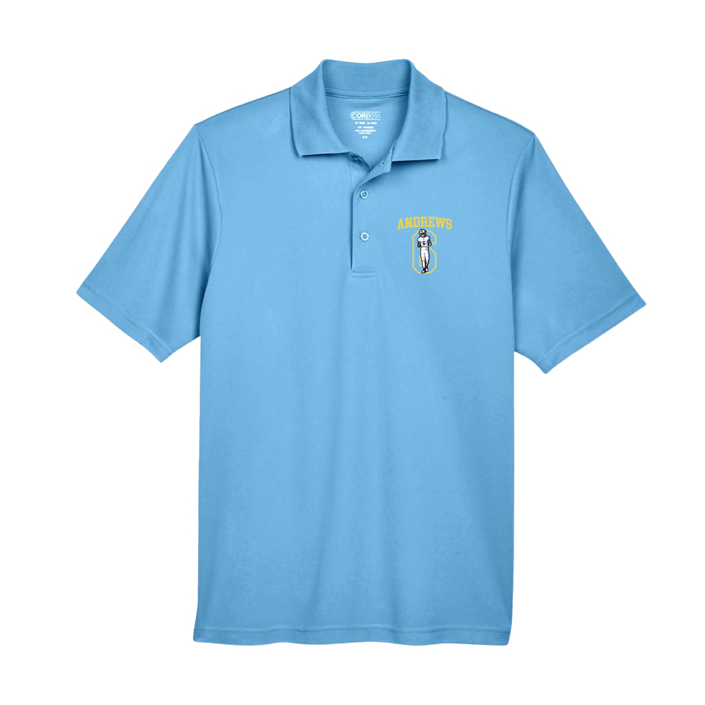 Performance Polo — Shirsey in Powder Blue