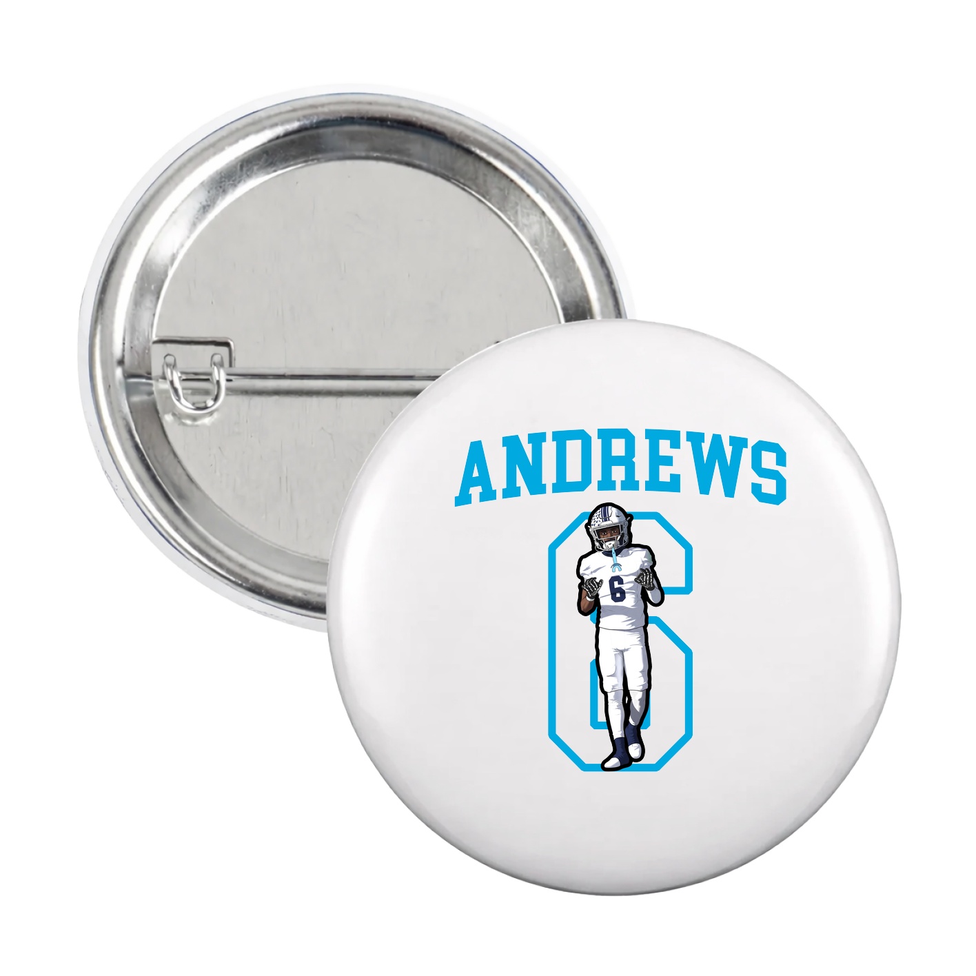 Game Day Button — Shirsey in White