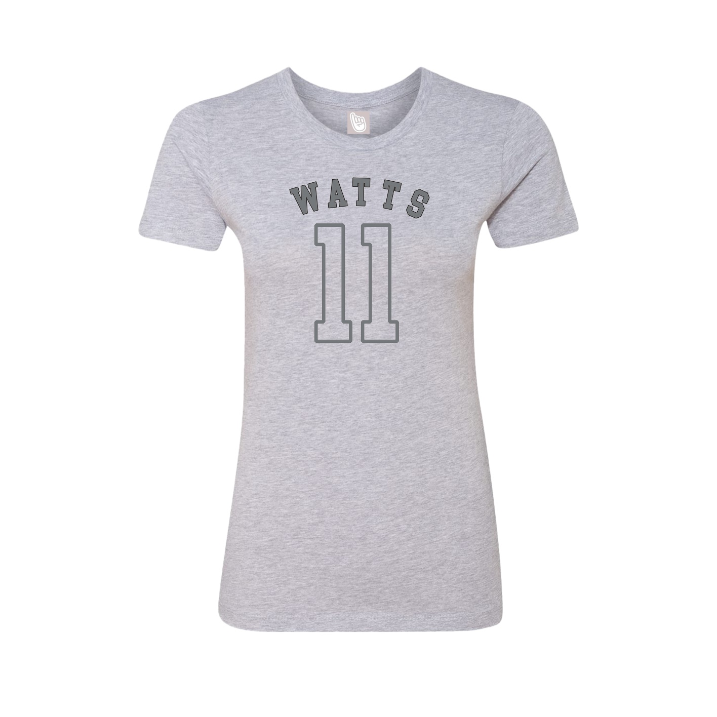 Fitted Women's Tee — Shirsey Arch in Grey