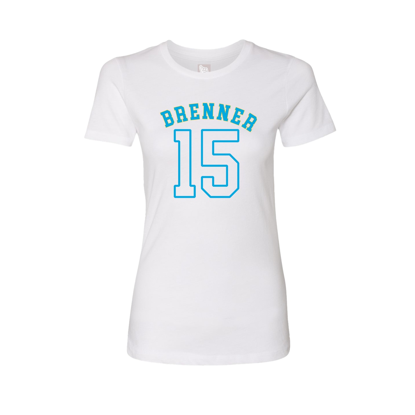 Fitted Women's Tee — Shirsey Arch in White
