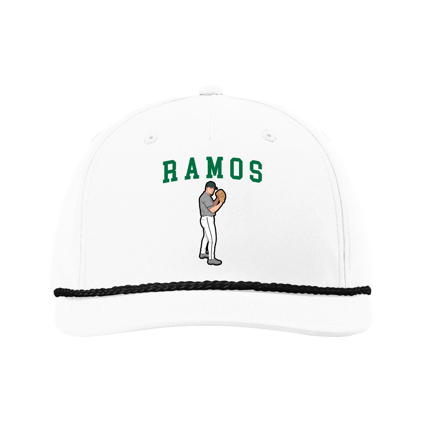 Five-Panel Classic Rope Cap — Shirsey in White