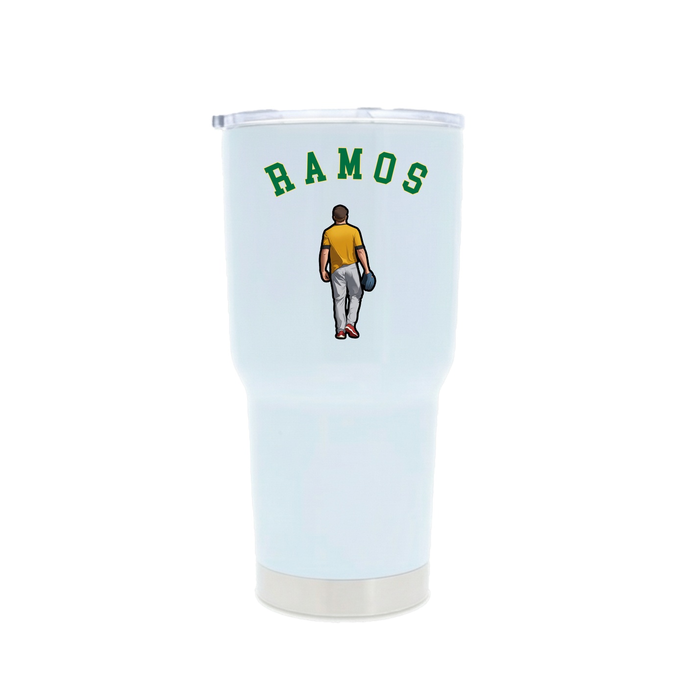 30oz Stainless Steel Tumbler — Shirsey Arch in White