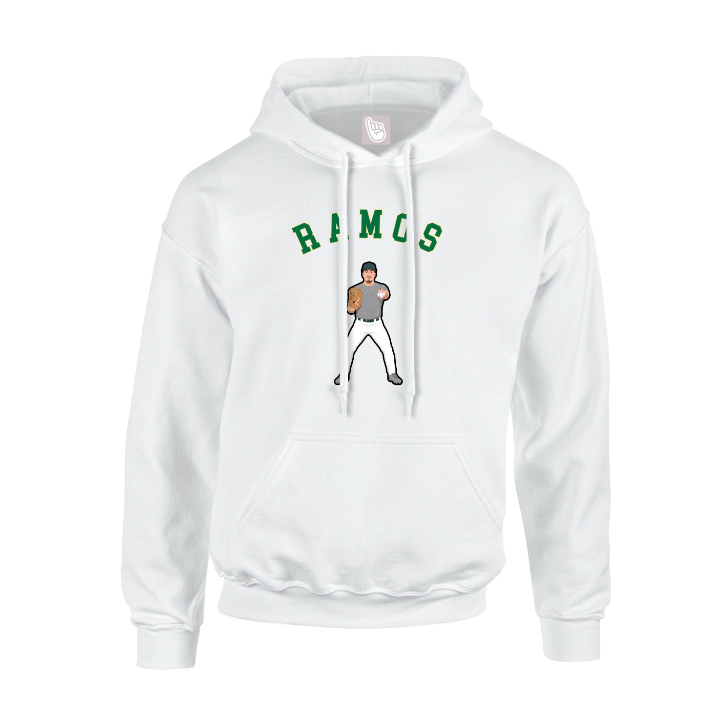 Youth Hoodie — Shirsey Arch in White