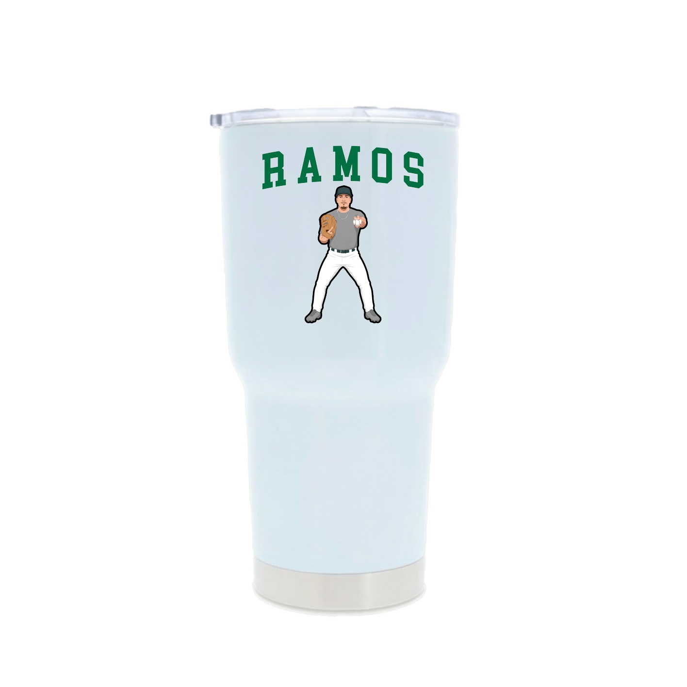 30oz Stainless Steel Tumbler — Shirsey in White