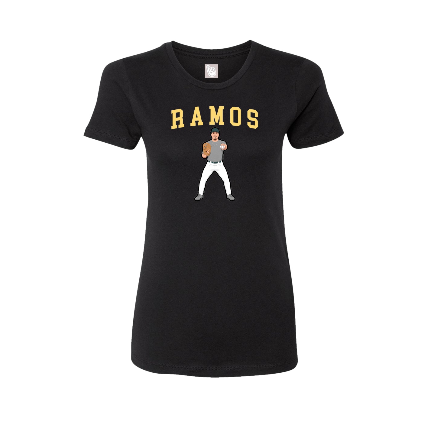 Fitted Women's Tee — Shirsey in Black