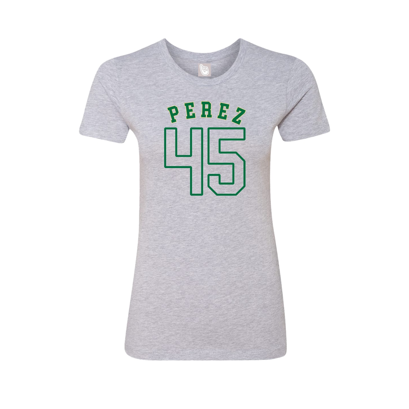 Fitted Women's Tee — Shirsey Arch in Grey