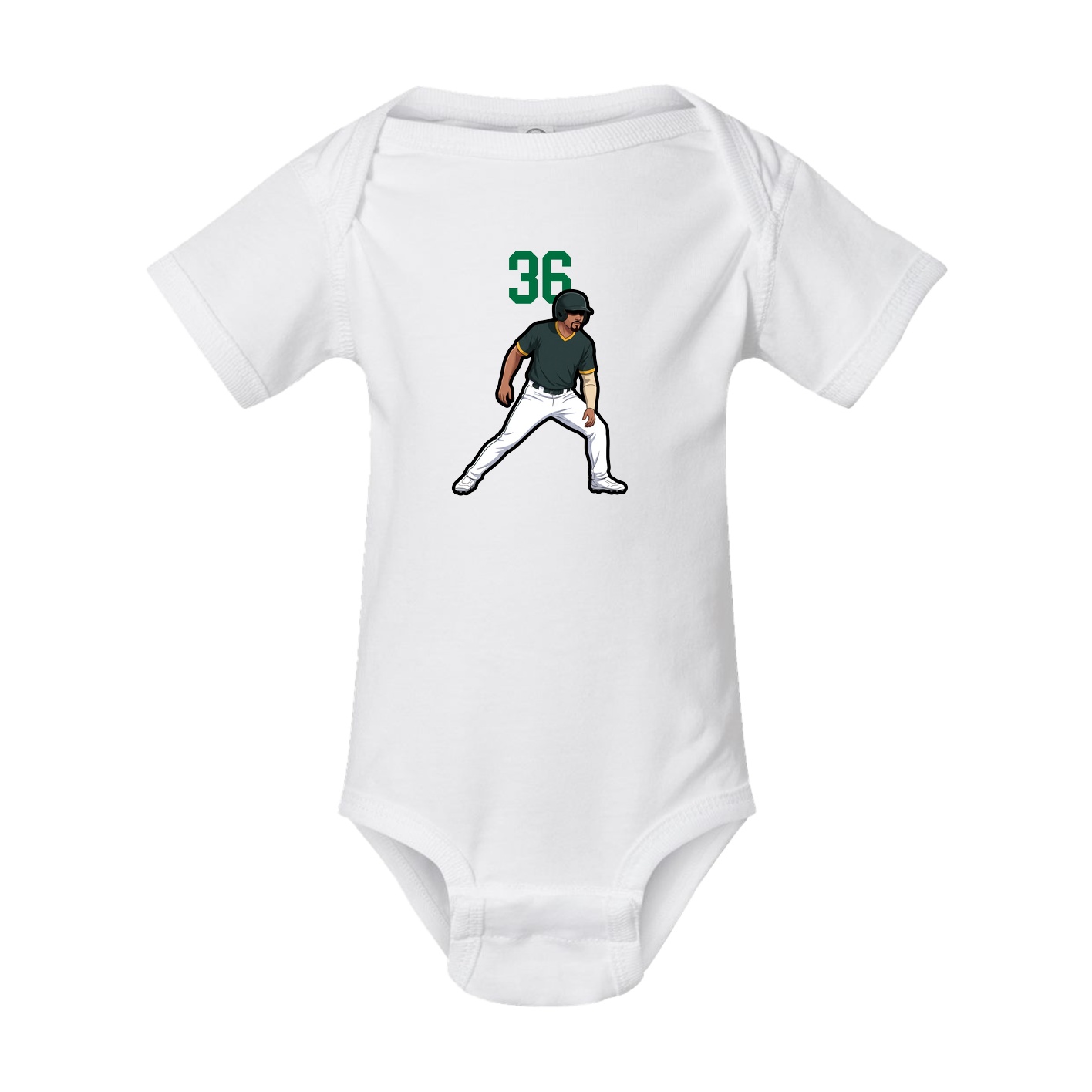 Baby Onesie — Number Top in White