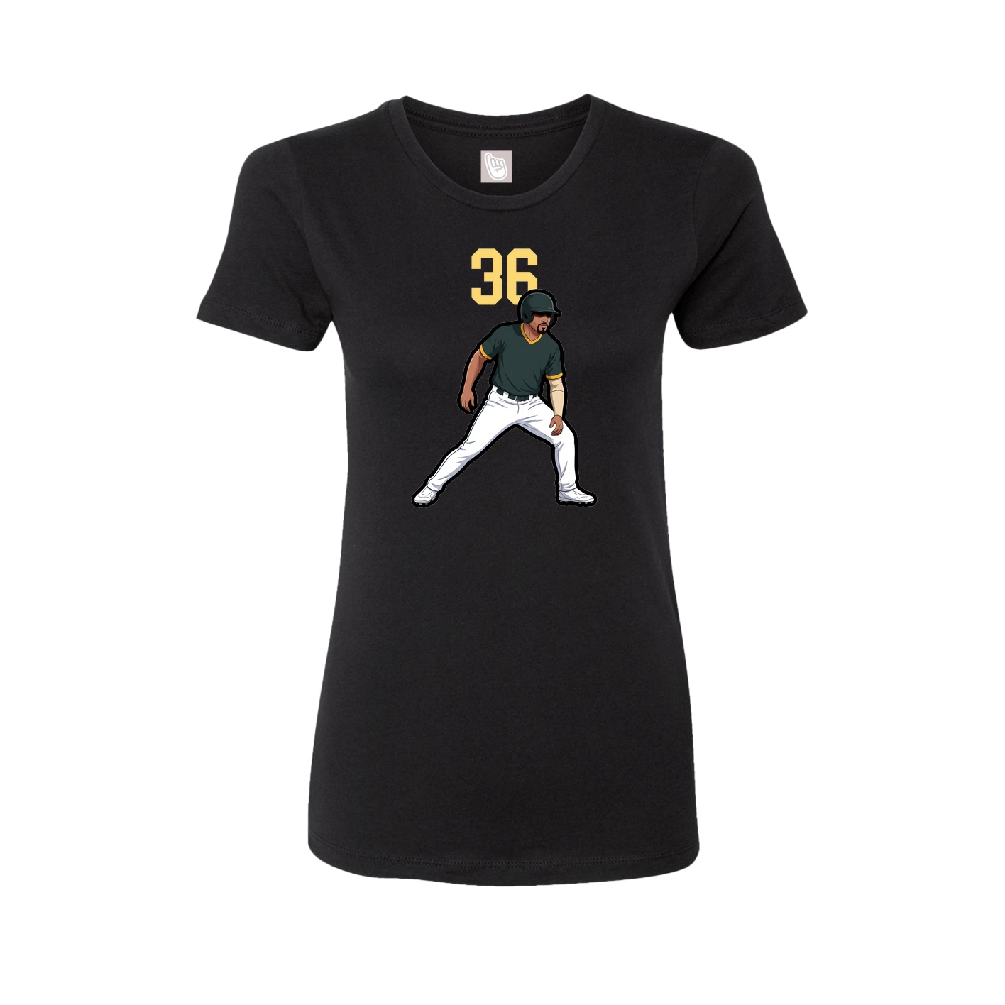 Womens Tee — Number Top in Black