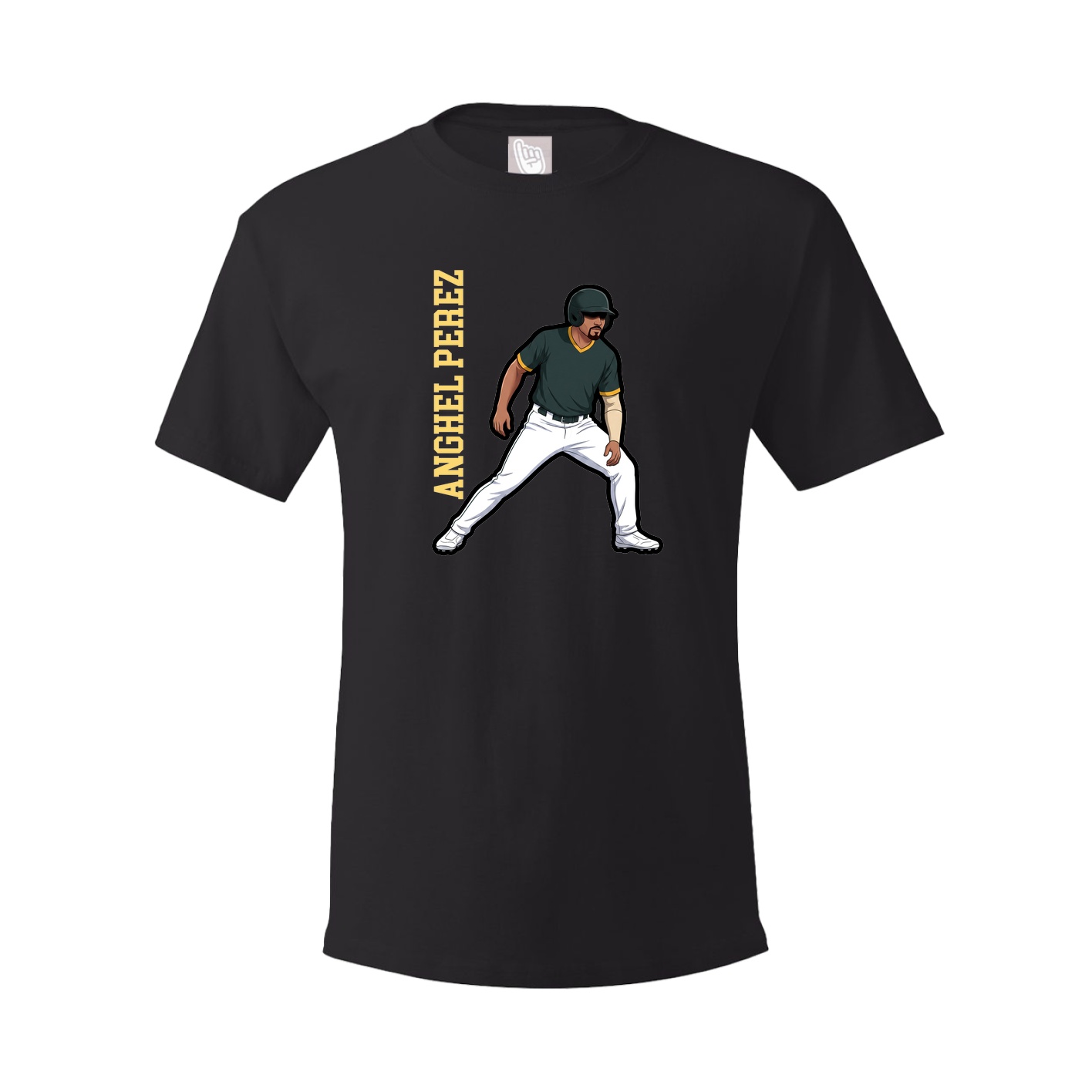 Youth Tee — Name Vertical in Black