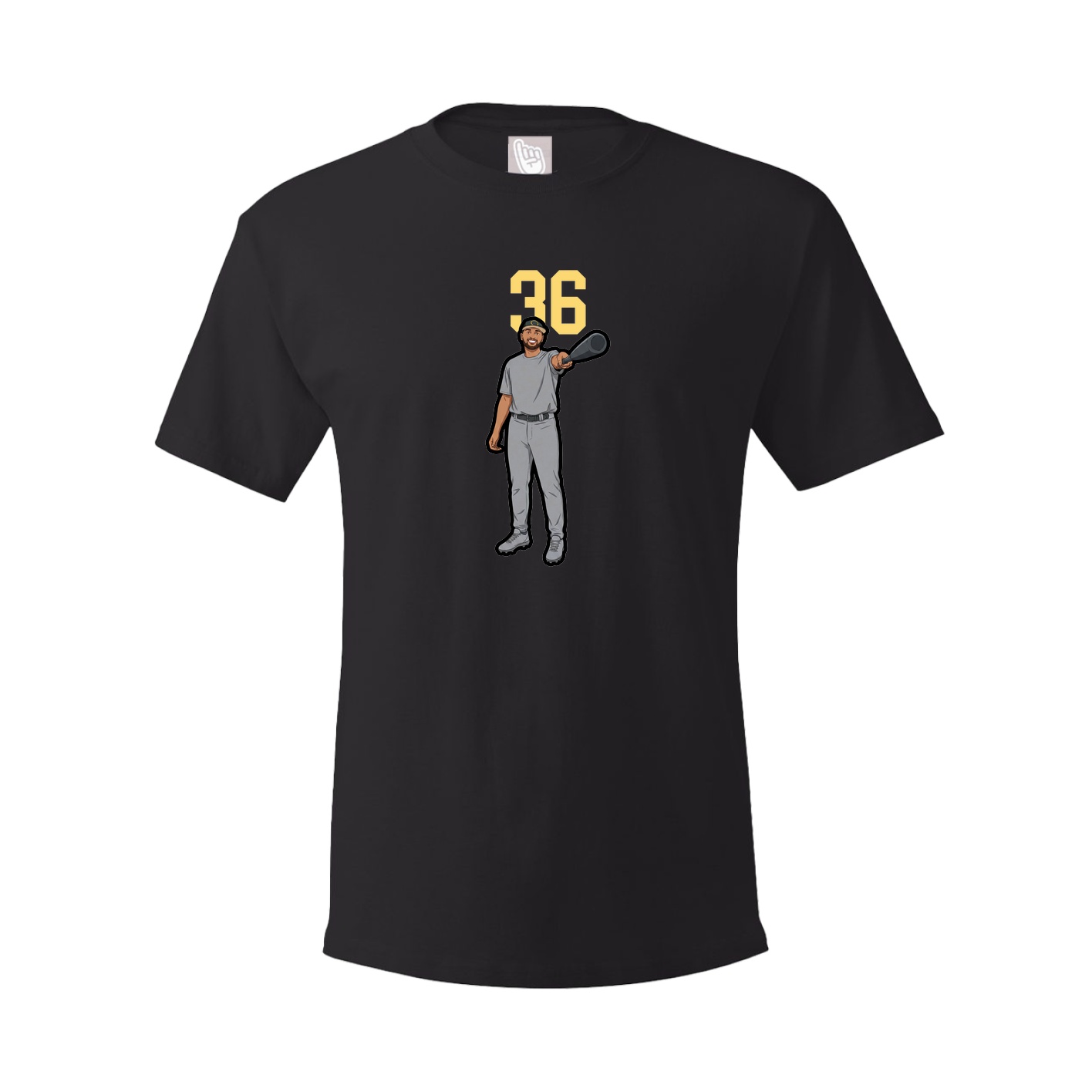 Youth Tee — Number Top in Black