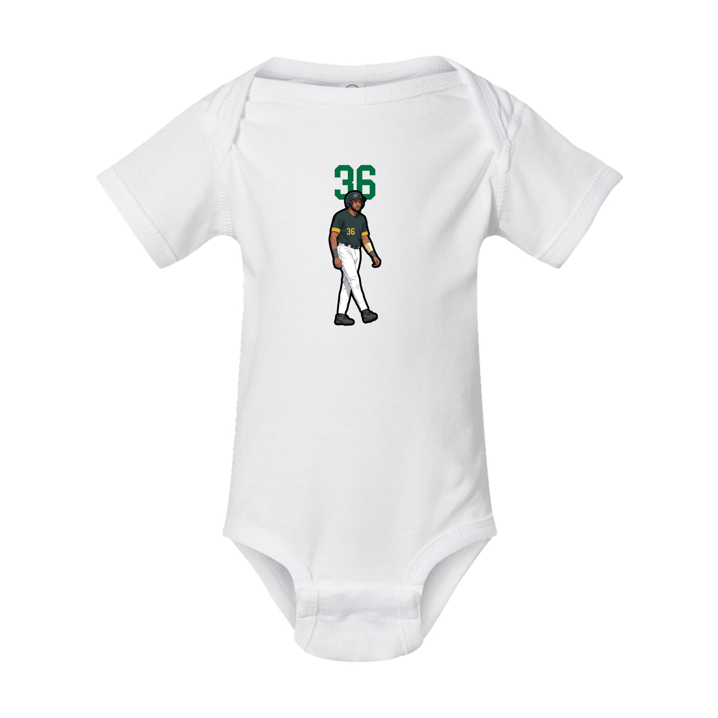 Baby Onesie — Number Top in White