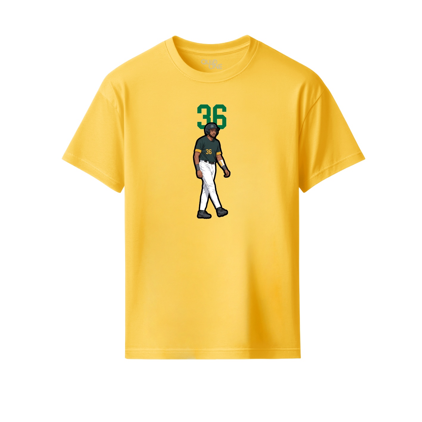 Youth Tee — Number Top in Yellow